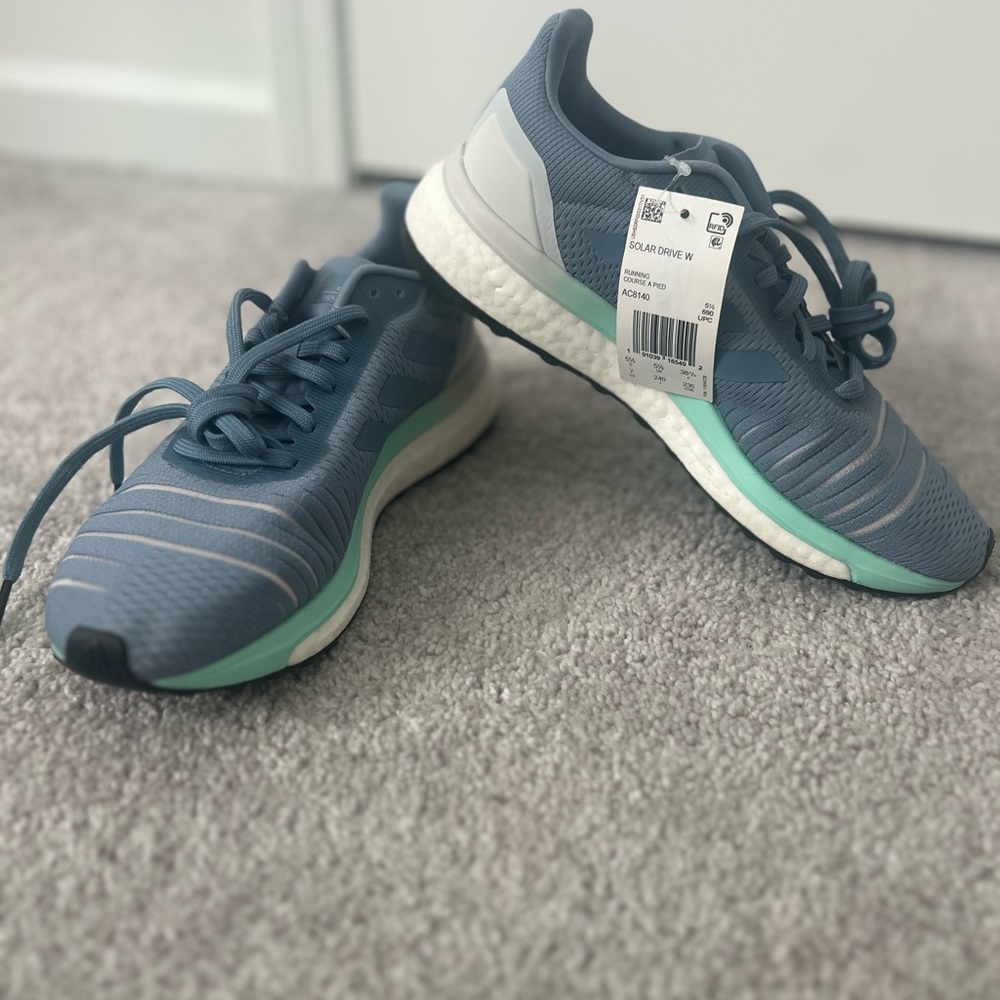 adidas Running Shoes in Slate Blue with Mint Trim